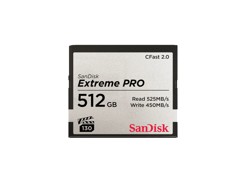 SanDisk CFast 2.0 512GB 525MB/s