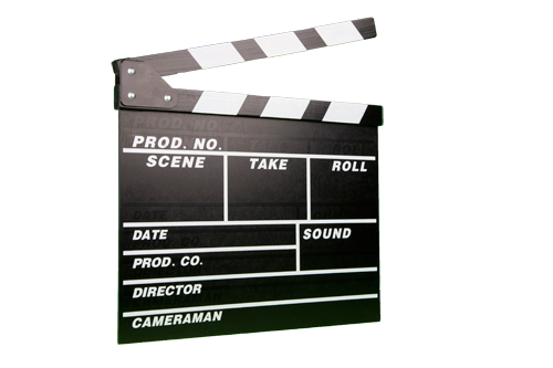 Clapper Board Classic B/W