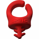 Sprig Flexible Cable Clips Rot 6er Pack 3/8